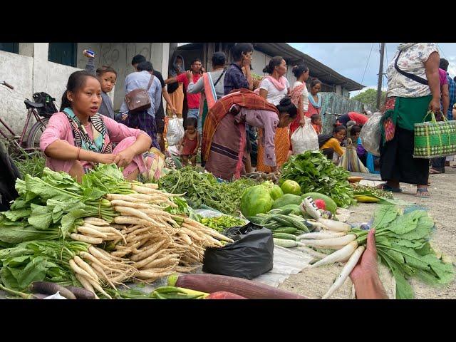 Bought Organic Vegetables From Market || Markets of Arunachal Pradesh || Wild Vegetables