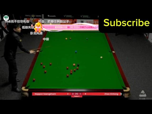 Noppon Saengkham นพพล แสงคำ vs Zhao Xintong Highlight UK Championship 2024 #snooker