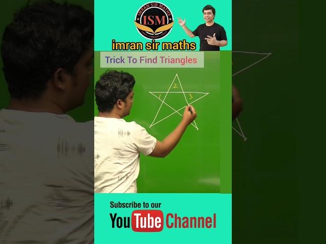 Counting Figures Trick | Trick To Find Triangles | Reasoning Tricks #shorts #reasoning