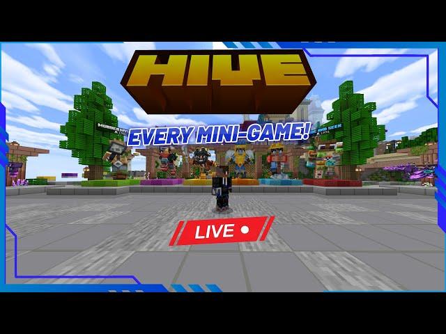 PLAYING EVERY HIVE MINI-GAME (LIVE)