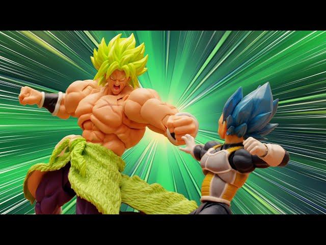 DRAGON BALL Stop Motion Action - Broly vs Vegeta Trunks and Goku (Full Video)