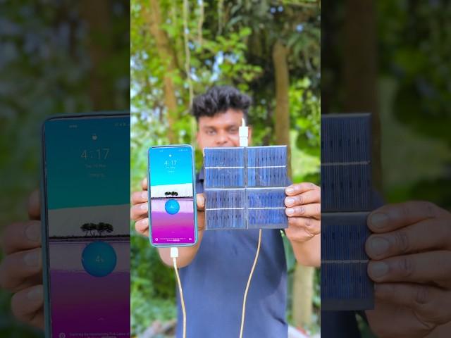 making homemade solar plate se phone charge  #shots #project #experiment #sujanexperiment