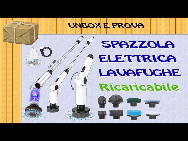 Spazzola rotante Homtronics lava fughe, Ricaricabile!