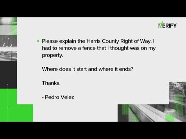 Verify: Harris County's right of way rules