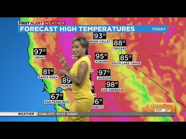 Tracy Humphrey says it's a "HEATWAVE"...and dances?