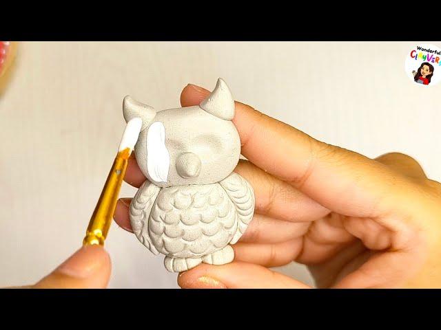 Clay owl making  | How to make owl with clay | How to make bird with clay #owl #bird #clayart