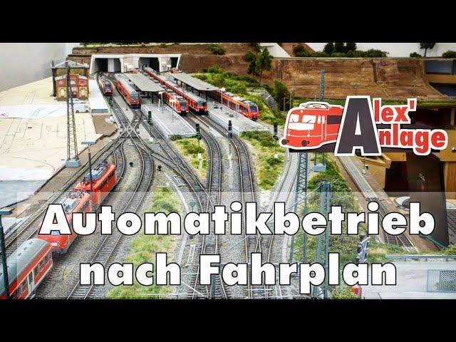 H0 Modellbahn - Realistischer Zugbetrieb nach Fahrplan mit Traincontroller Gold