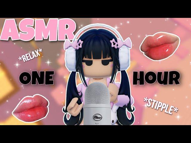 Roblox ASMR ~ ONE HOUR of trigger words + mouth sounds & tapping!   (100% TINGLES!)