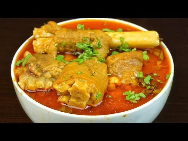 Easy And Authentic Mutton Paya Recipe | Paya Recipe In Big Quantity | How To Make Mutton Paya Soup