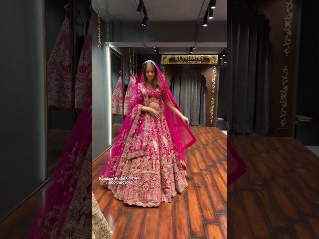 From kundans Bridal Couture Chandni Chowk Delhi best bridal lehenga collection ️#wedding #bridal