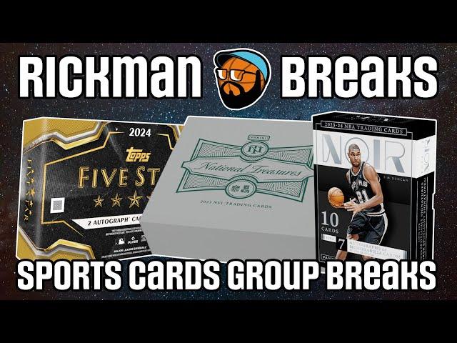  GOLD GALORE!  Monday Night Rickman LIVE Group Breaks | NBA  NFL  MLB ️