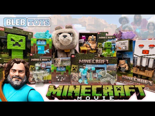 Minecraft movie toy collection unboxing ASMR | Dennis the wolf | blast attack Ghast | toy review