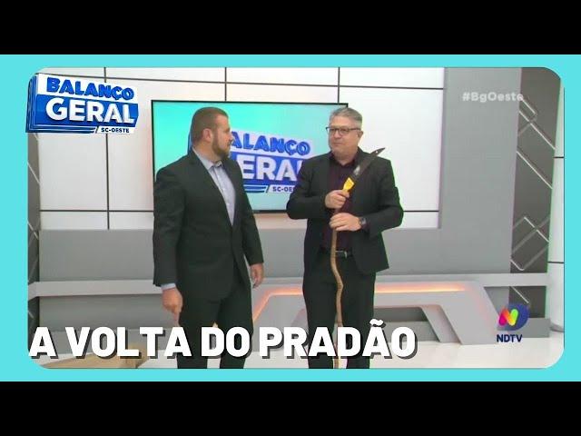 Assista como foi o retorno de Eduardo Prado na apresentação do Balanço Geral