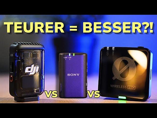 DJI Mic 2 vs Røde Wireless Pro vs. Sony ECM W3 - Die besten Wireless Mikrofone für Profis?!