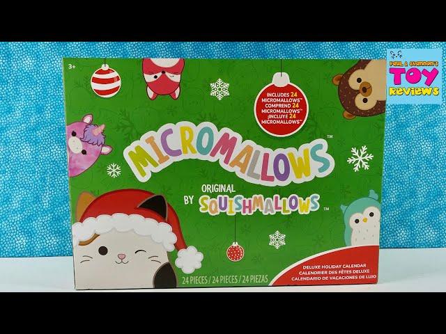 Squishmallows Micromallows Deluxe Holiday Advent Calendar Unboxing