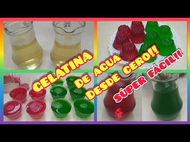 GELATINA DE AGUA DESDE CERO SUPER FÁCIL!