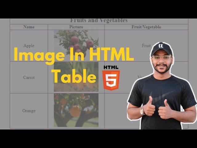 How to Insert an Image in HTML Table