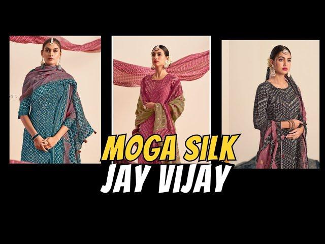 Beautiful Mogasilk salwar suits materials Jay Vijay new Catalogue shop online @Sumyz