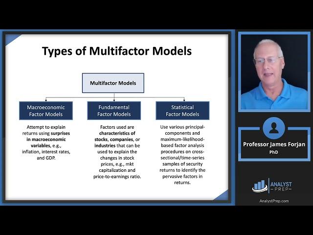 The Arbitrage Pricing Theory and Multifactor Models of Risk and Return (FRM P1 – Book 1 – Chapter 6)