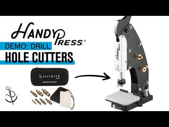 Cut Holes In Fabric & Leather Using Sailrite® Drill Hole Cutters In The HandyPress®