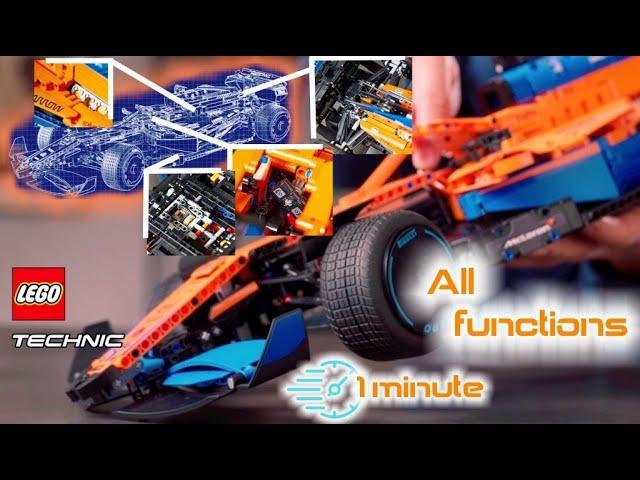 #lego  Technic 42141 McLaren 1 minute all functions
