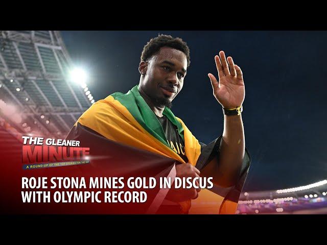 THE GLEANER MINUTE: Stona's gold | Clarke in hurdles final | Hibbert advances | 110m trio in finals