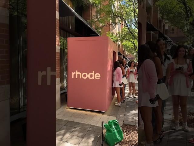 the line for the RHODE Photo Booth was INSANE…