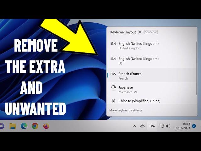 Remove Language keyboard layout From Windows 11 / 10 | How To Delete Extra & Unwanted language ⌨️