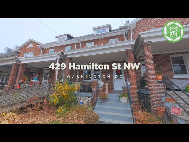 429 Hamilton St NW, Washington, DC - real estate video walkthrough