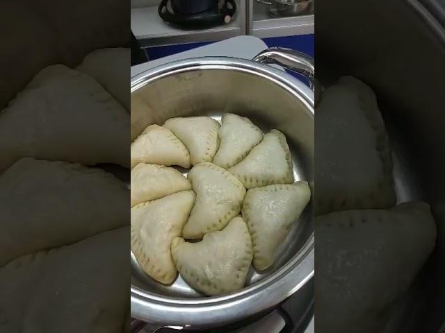 Выпекание пирожков по методу АМС. Плита сверху