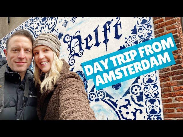 Christmas shopping in DELFT! Day trip from Amsterdam | Amsterdam Travel Vlog