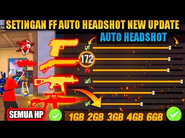 100% AUTO HEADSHOT SEMUA HP️ CARA SETING SENSITIVITAS & TOMBOL TEMBAK  2024