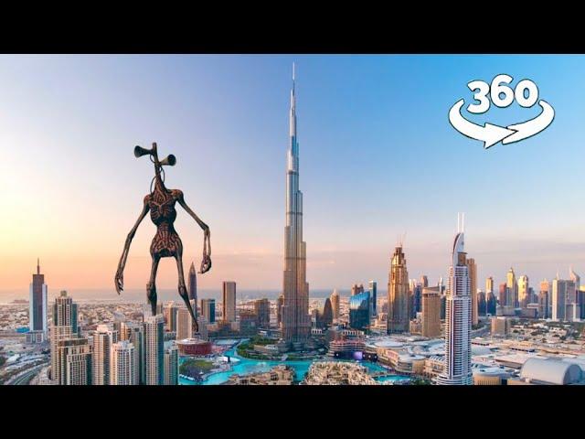 Siren Head Attack Dubai Burj Khalifa | 360 VR Movie