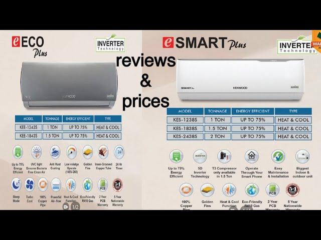 Kenwood inverter ac | kenwood 1838 Esmart plus | Kenwood 1843 eco plus | best inverter ac | Tahseen