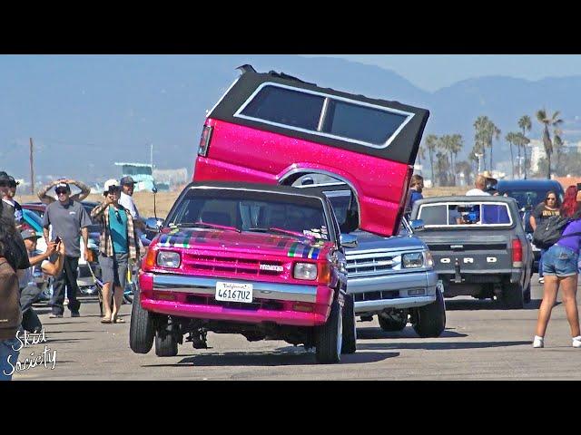 Lowrider Mini Truck 3 Wheel Motion in Los Angeles!