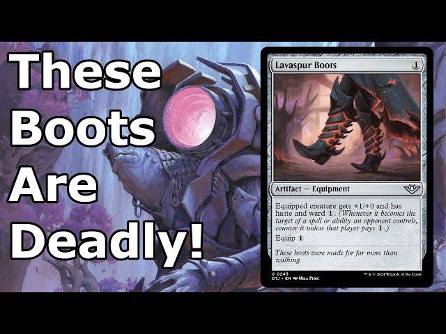 LAVASPUR BOOTS ARE INSANE!  8 Cast With Lavaspur Boots (Legacy Mono Blue Artifacts- Legacy MTG)