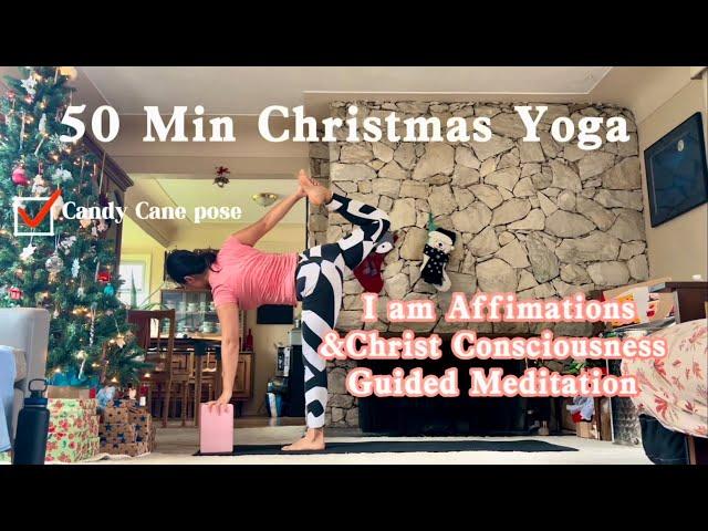 Christmas Yoga for Christ Conciousness With I am Affirmations and Guided Meditation Savasana圣诞瑜伽耶稣意识