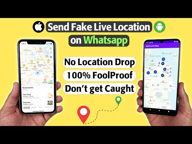 How to Send Fake Live Location on WhatsApp | Works on both iPhone & Android 2023