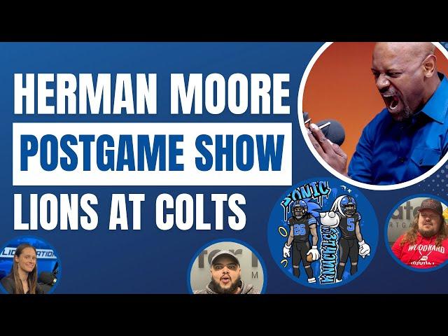 Lions at Colts Postgame Show: Herman Moore Breaks Down the Lions Win, Injuries Moving Forward