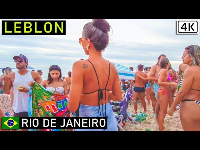 BEST BEACHES Leblon and Ipanema: Boardwalk, Streets and Nightlife  Rio de Janeiro, Brazil 【4K】