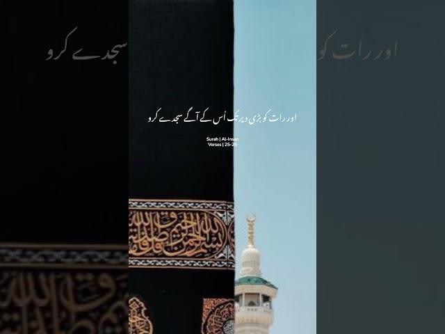 Surah Al-Insan Urdu Translation #short #shorts #islam