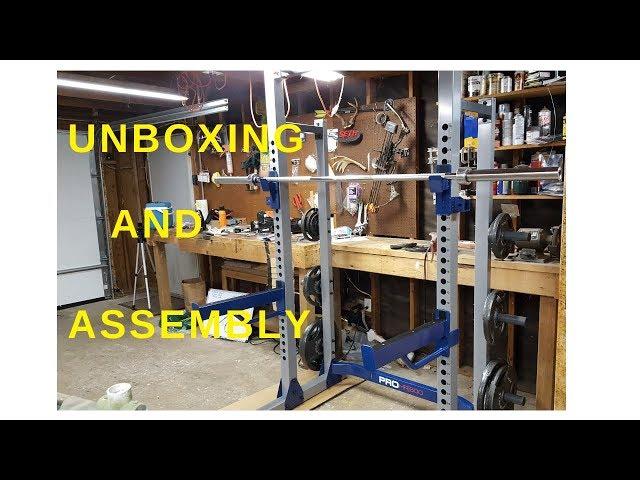 Fitness Gear Pro Half Squat Rack Unboxing And Assembly