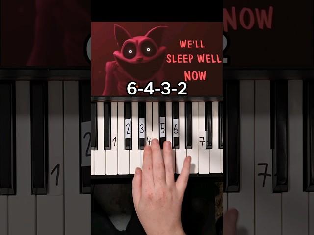 1/2 Sleep Well CG5 Poppy Playtime Piano Tutorial #shorts