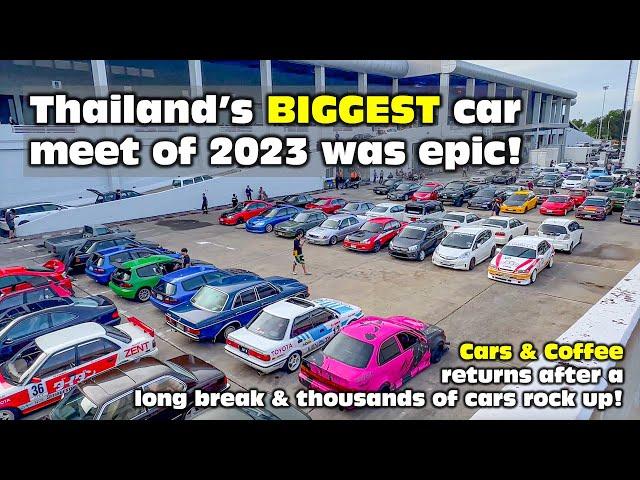 Thailand’s BIGGEST car meet of 2023 is epic. Thousands of amazing cars in an amazing location!