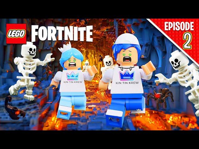 We Found A SECRET CAVE And Defeated The BIGGEST MONSTER In Lego Fortnite!