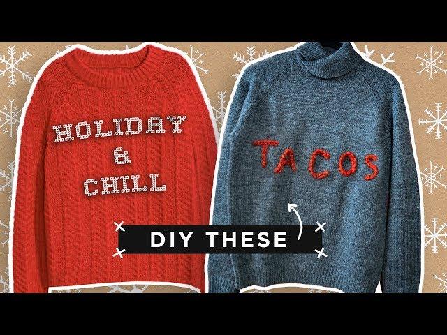 SUPER EASY CUSTOM HOLIDAY SWEATERS