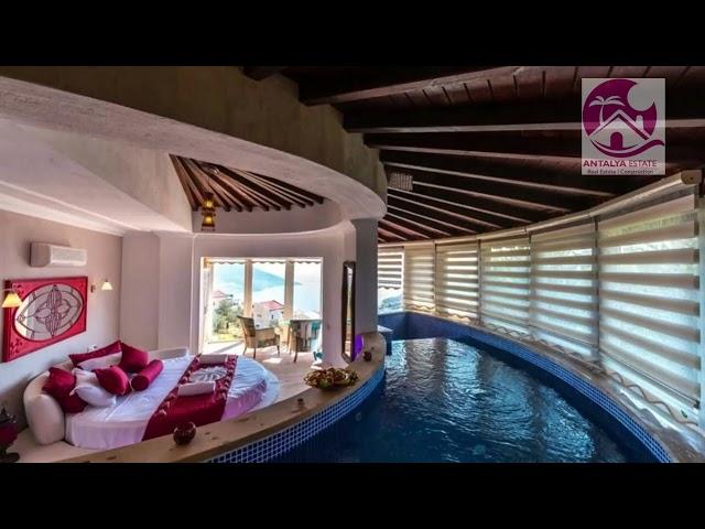 Sea view villa for sale with pool in Kalkan Turkey