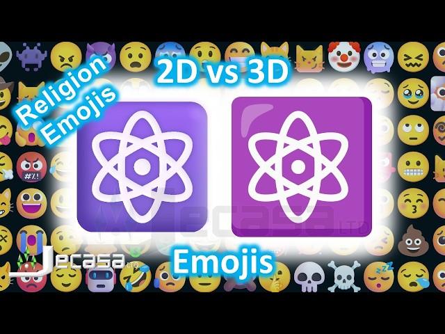 Emoji Meanings, 2D vs 3D Emojis, Part 44 - Religion Emojis | Noto & Fluent Emojis | Learning English