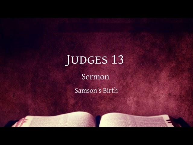 Judges #8 - Samson's Birth - Rob McDonald