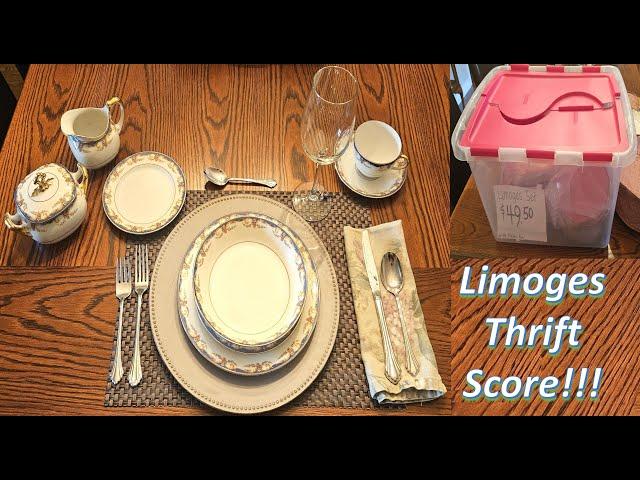 UNBOXING my Antique LIMOGES China Dinnerware THRIFT HAUL!!  Scored!!!